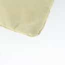 PRADA Shoulder Bag Nylon Ivory Silver Auth 146915-16