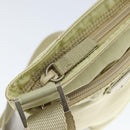 PRADA Shoulder Bag Nylon Ivory Silver Auth 146915-10