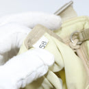 PRADA Shoulder Bag Nylon Ivory Silver Auth 146915-12