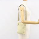 PRADA Shoulder Bag Nylon Ivory Silver Auth 146915-22