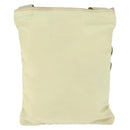 PRADA Shoulder Bag Nylon Ivory Silver Auth 146915-2