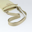 PRADA Shoulder Bag Nylon Ivory Silver Auth 146915-7