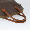 CELINE Macadam Canvas Hand Bag PVC Leather Brown Gold Auth 146916-7