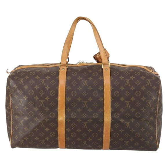 LOUIS VUITTON Monogram Sac Souple 55 Boston Bag M41622 LV Auth 146922