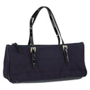 PRADA Hand Bag Nylon Purple Silver Auth 146924-1