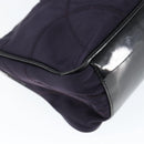 PRADA Hand Bag Nylon Purple Silver Auth 146924-16