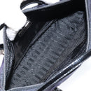 PRADA Hand Bag Nylon Purple Silver Auth 146924-11