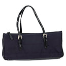 PRADA Hand Bag Nylon Purple Silver Auth 146924-13