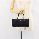 PRADA Hand Bag Nylon Purple Silver Auth 146924-22