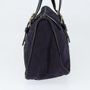 PRADA Hand Bag Nylon Purple Silver Auth 146924-4