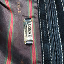 LOEWE Velazquez Boston Bag Leather Brown Gold Auth 146927-12