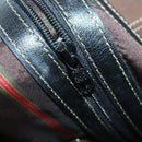 LOEWE Velazquez Boston Bag Leather Brown Gold Auth 146927-19