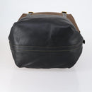 LOEWE Velazquez Boston Bag Leather Brown Gold Auth 146927-5