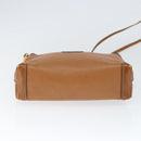 GUCCI Shoulder Bag Leather Brown Gold 007 115 4916 Auth 146929-5