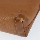 GUCCI Shoulder Bag Leather Brown Gold 007 115 4916 Auth 146929-9