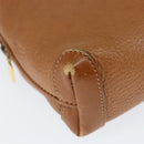 GUCCI Shoulder Bag Leather Brown Gold 007 115 4916 Auth 146929-15