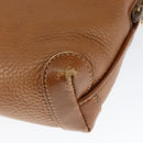 GUCCI Shoulder Bag Leather Brown Gold 007 115 4916 Auth 146929-16