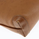 GUCCI Shoulder Bag Leather Brown Gold 007 115 4916 Auth 146929-17