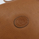 GUCCI Shoulder Bag Leather Brown Gold 007 115 4916 Auth 146929-18