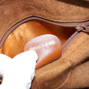 GUCCI Shoulder Bag Leather Brown Gold 007 115 4916 Auth 146929-12