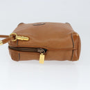 GUCCI Shoulder Bag Leather Brown Gold 007 115 4916 Auth 146929-4