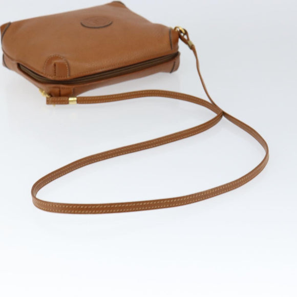 GUCCI Shoulder Bag Leather Brown Gold 007 115 4916 Auth 146929