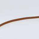 GUCCI Shoulder Bag Leather Brown Gold 007 115 4916 Auth 146929-14