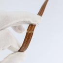 GUCCI Shoulder Bag Leather Brown Gold 007 115 4916 Auth 146929-8