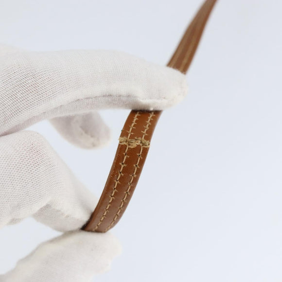 GUCCI Shoulder Bag Leather Brown Gold 007 115 4916 Auth 146929