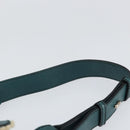 Salvatore Ferragamo Gancini Shoulder Bag Mouton Green Silver Auth 146931V-14