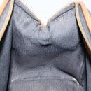 FENDI Pecan Canvas Hand Bag PVC Brown Gold Auth 146932-21