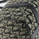 Christian Dior Trotter Canvas Mini Boston Bag Black Silver Auth 146933-16