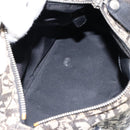 Christian Dior Trotter Canvas Mini Boston Bag Black Silver Auth 146933-11