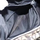 Christian Dior Trotter Canvas Mini Boston Bag Black Silver Auth 146933-21