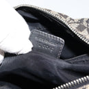 Christian Dior Trotter Canvas Mini Boston Bag Black Silver Auth 146933-12