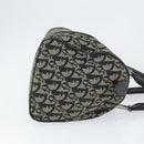 Christian Dior Trotter Canvas Mini Boston Bag Black Silver Auth 146933-3