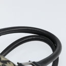 Christian Dior Trotter Canvas Mini Boston Bag Black Silver Auth 146933-8