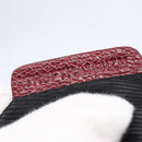 BURBERRY Shoulder Bag Leather Red Gold Auth 146940-22