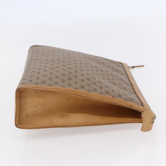 GUCCI Micro GG Supreme Clutch Bag PVC Beige 17 039 1995 Auth 146941
