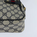 GUCCI GG Supreme Sherry Line Shoulder Bag PVC Navy Gold 904 02 049 Auth 146942-14