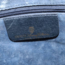 GUCCI GG Supreme Sherry Line Shoulder Bag PVC Navy Gold 904 02 049 Auth 146942-18