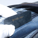 GUCCI GG Supreme Sherry Line Shoulder Bag PVC Navy Gold 904 02 049 Auth 146942-12