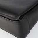 GUCCI Shoulder Bag Leather Black Gold Auth 146943-9