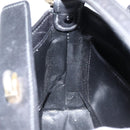 GUCCI Shoulder Bag Leather Black Gold Auth 146943-19