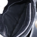 GUCCI Shoulder Bag Leather Black Gold Auth 146943-21