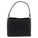 GUCCI Shoulder Bag Leather Black Gold Auth 146943-13