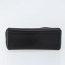 GUCCI Shoulder Bag Leather Black Gold Auth 146943-5