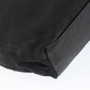 Christian Dior Maris Pearl Hand Bag Nylon Black Silver Auth 146947-16