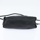 Chloe Lily Shoulder Bag Leather 2way Black Gold Auth 146949-5