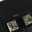 Chloe Lily Shoulder Bag Leather 2way Black Gold Auth 146949-19